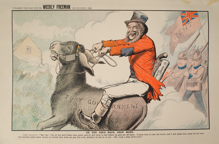 1886-1887: Bound collection of Weekly Freeman political cartoons at Whyte's Auctions