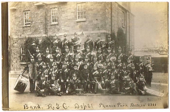 1911: Royal Irish Constabulary Band real photographic postcard at Whyte's Auctions