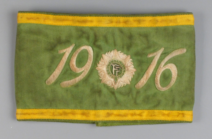 circa 1940: 1916 Rising veterans' cloth armband at Whyte's Auctions