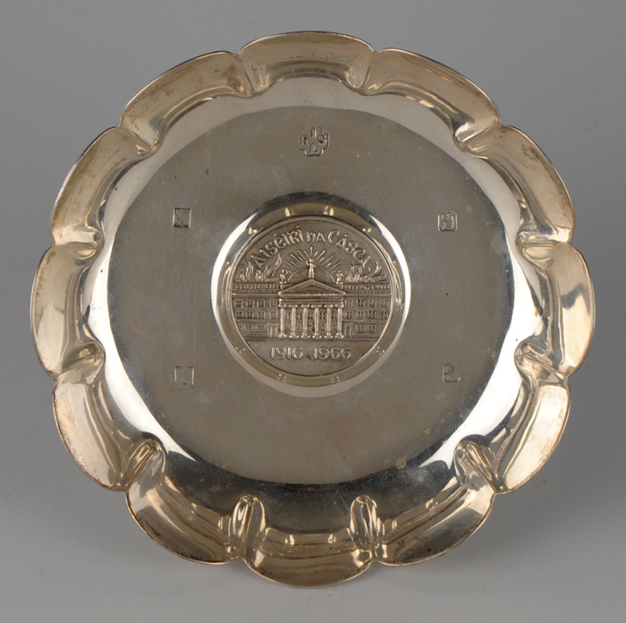 1966: 50th Anniversary of 1916 Rising commemorative silver dish at Whyte's Auctions