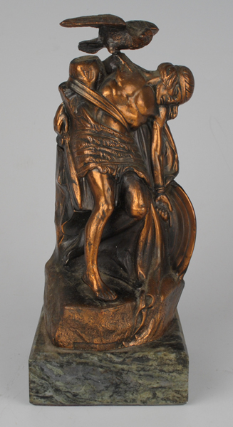 1966: 1916 Rising commemoration miniature sculpture of 'The Dying Cchulainn' by Oliver Sheppard at Whyte's Auctions