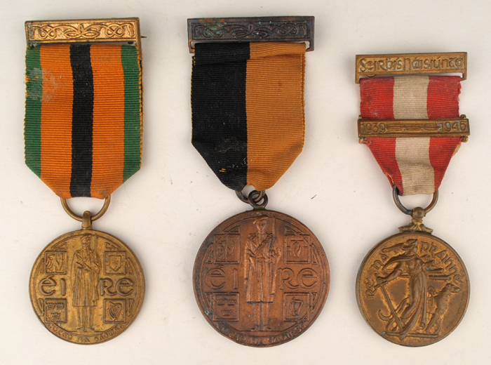1919-46: War of Independence medal, 1971 Truce Anniversary medal and Emergency Medal group at Whyte's Auctions