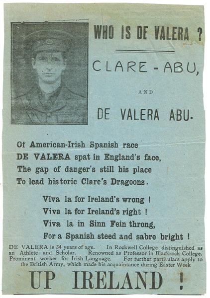 1916-30: Republican ephemera collection including de Valera East Clare by-election handbills at Whyte's Auctions