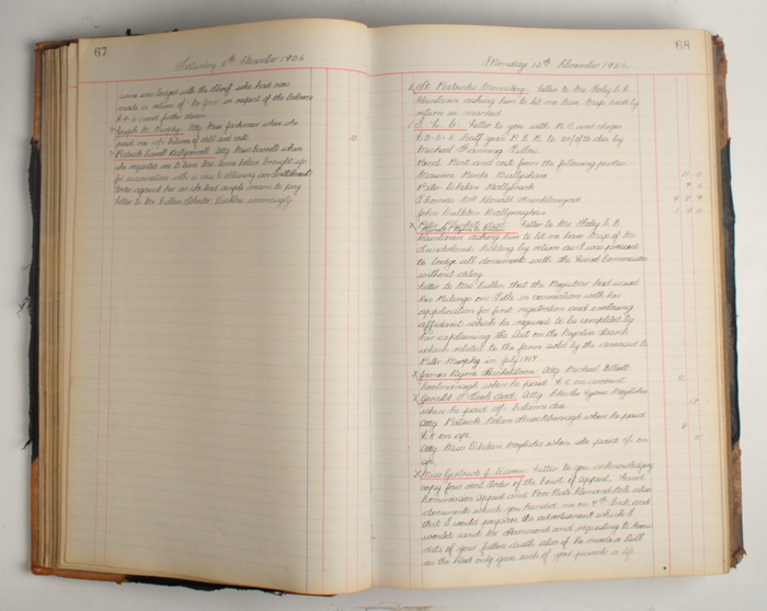 Doyle, Terence. Tullow Solicitor's Record & Account Books 1922-48 at Whyte's Auctions
