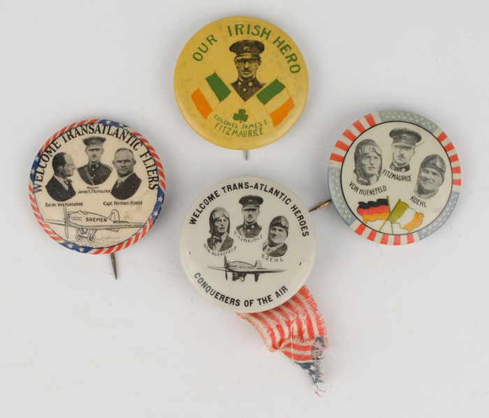1928 First East West Flight - Commemorative Badge Collection at Whyte's Auctions