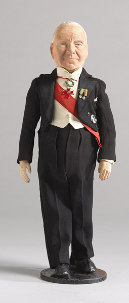 Sean T. O'Kelly doll by Frances and Lillian Whelan. at Whyte's Auctions