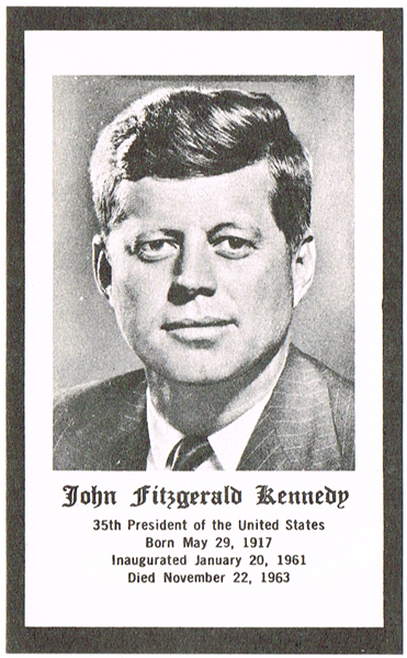 1963: John F. Kennedy mass card and newspapers collection at Whyte's Auctions