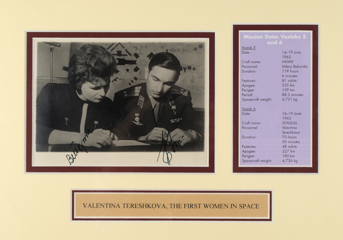 20th Century: Space travel signed ephemera including Valentina Tershkova signed photograph at Whyte's Auctions