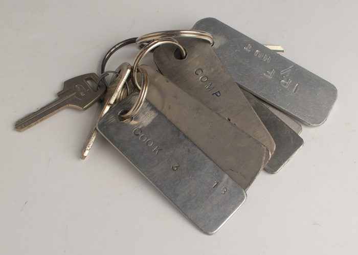 1980s: Long Kesh (The Maze Prison) Key tags including Hall Guard, H6, ABF Master etc. at Whyte's Auctions