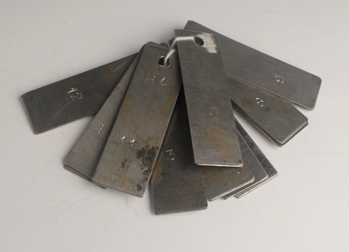 1980s: Long Kesh (The Maze Prison) H Block H4 Key tags at Whyte's Auctions