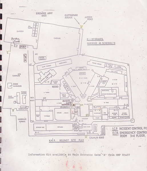 1980s-90s: Crumlin Road Jail, Belfast - Collection including part of railings and various documents and ephemera at Whyte's Auctions