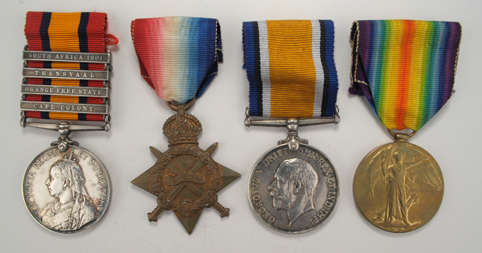 1899-1918: Boer War and First World War medal group to Imperial Yeomanry and South African Irish Regiment at Whyte's Auctions