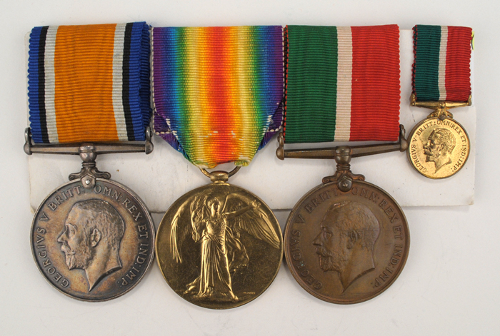 1914-1918: Royal Air Force and Merchant Navy First World War medal group at Whyte's Auctions