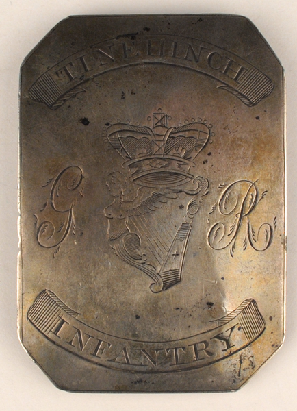 circa 1800: Tinehinch Infantry Cross Belt Plate at Whyte's Auctions