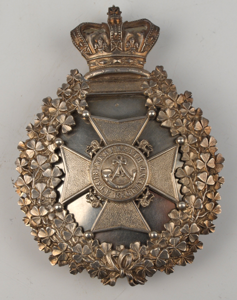 1870s: Westmeath Rifle Regiment officers pouch belt plate at Whyte's Auctions