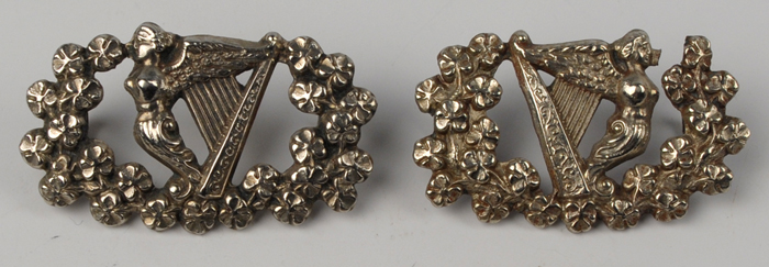 1870s: Roscommon Militia collar badges at Whyte's Auctions