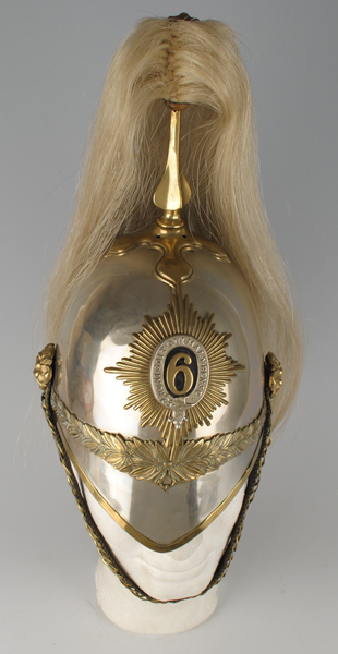 1870s: 6th (Inniskilling) Dragoons troopers helmet at Whyte's Auctions