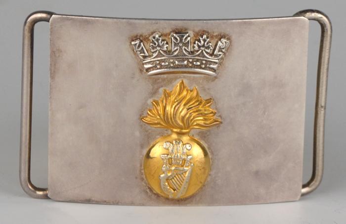 20th Century: Royal Irish Fusiliers waist belt clasp at Whyte's Auctions