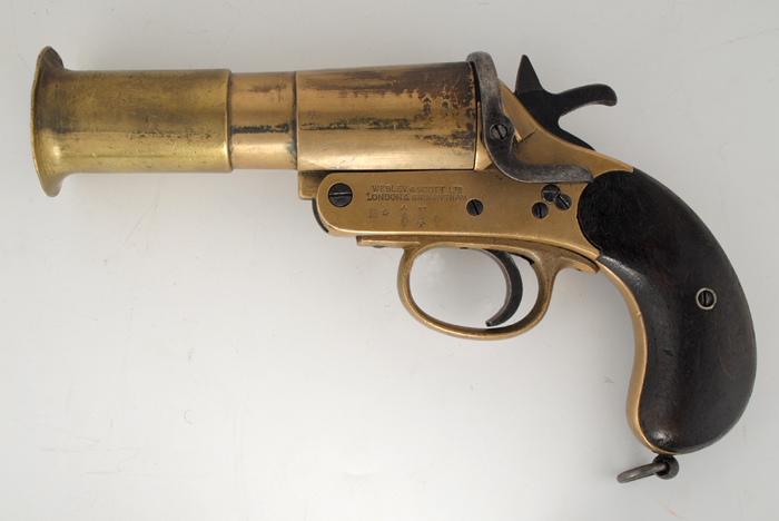 1917: British Mark III* pattern Webley flare pistol at Whyte's Auctions