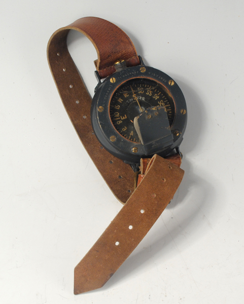 circa 1940: Aeronautical wrist compass at Whyte's Auctions