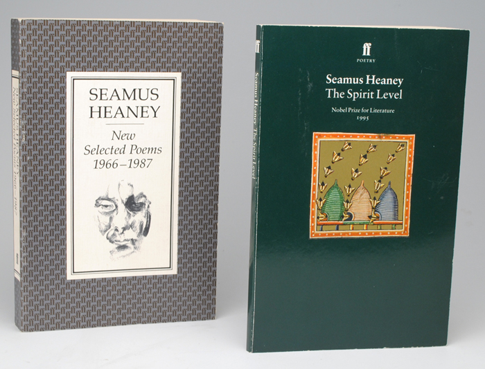 Heaney, Seamus. Selected Poems 1966-1987 and Spirit Level signed at Whyte's Auctions