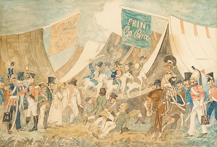DONNYBROOK FAIR IN ALL ITS GLORY, 1830 by William Sadler II (c.1782-1839) at Whyte's Auctions