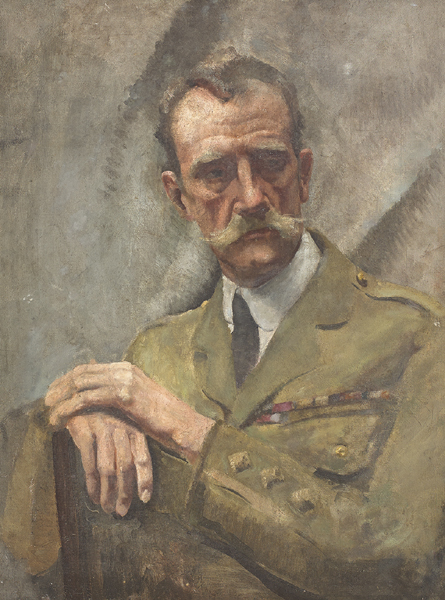 AN OFFICER, 1923 and THE RED WAISTCOAT (A PAIR) by Eileen Reid (1894-1981) at Whyte's Auctions