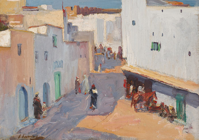 A STREET IN TANGIER by Sir John Lavery RA RSA RHA (1856-1941) at Whyte's Auctions