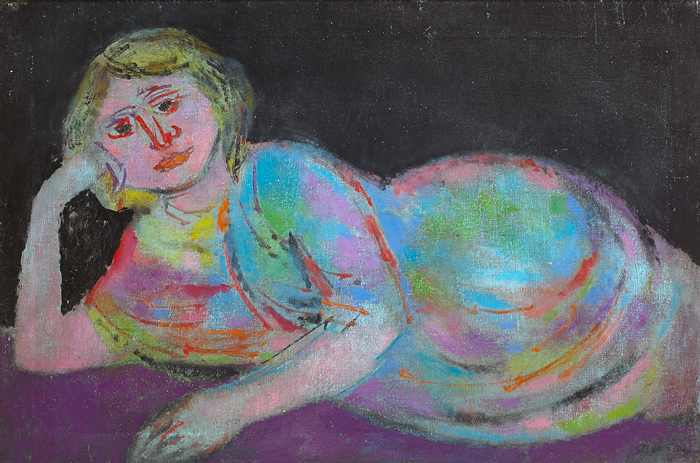 RECLINING WOMAN by Stella Steyn sold for 950 at Whyte's Auctions