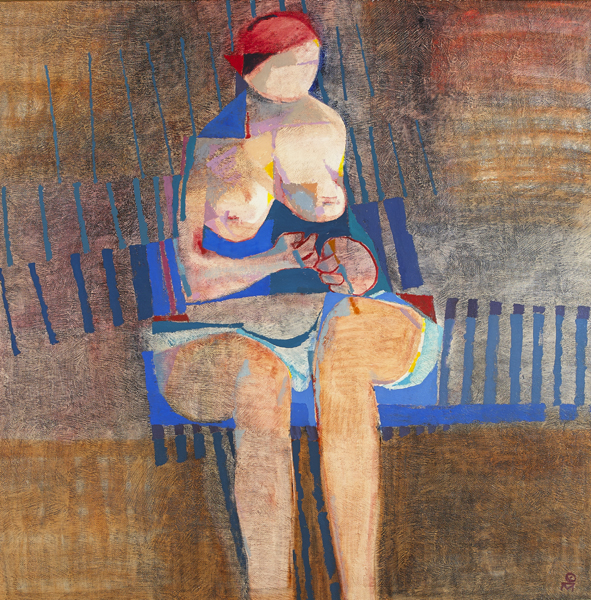 SEATED FIGURE: 6.72 [1972] by Colin Middleton MBE RHA (1910-1983) MBE RHA (1910-1983) at Whyte's Auctions