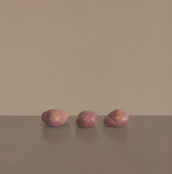 THREE PINK POTATOES, 2001 by Comhghall Casey ARUA (b.1976) at Whyte's Auctions