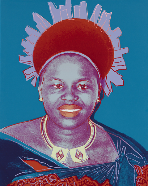 QUEEN NTOMBI TWALA OF SWAZILAND [FROM REIGNING QUEENS SERIES], 1985 by Andy Warhol sold for �3,400 at Whyte's Auctions