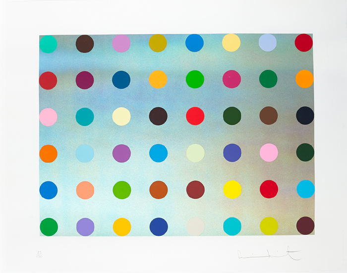 UNTITLED (SILVER SPOT LANDSCAPE) c.2008 by Damien Hirst sold for �6,400 at Whyte's Auctions