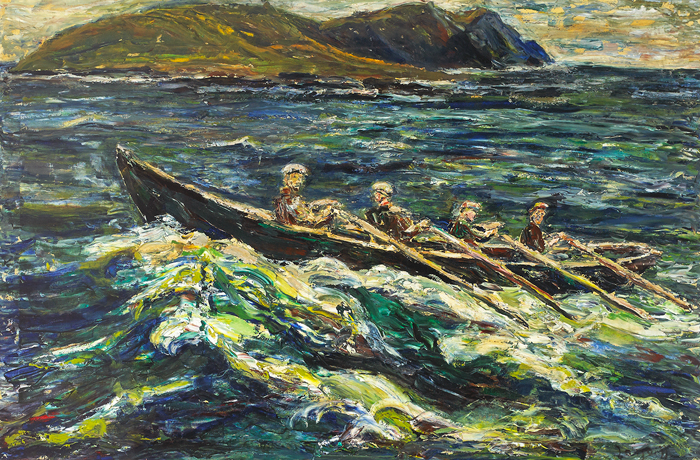 TOWARDS THE BLASKET SOUND by Liam O'Neill sold for �5,800 at Whyte's Auctions