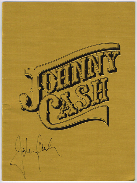Johnny Cash: Autographed 1978 Las Vegas Concert Programme<R> at Whyte's Auctions