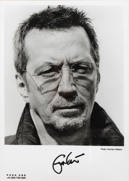 Eric Clapton. Signed photograph. at Whyte's Auctions