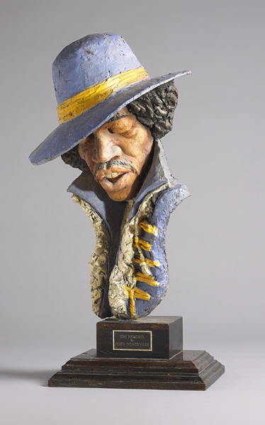 Jimi Hendrix. Sculpture by John Somerville at Whyte's Auctions