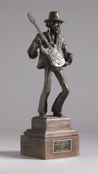 Jimi Hendrix. Sculpture by John Somerville. at Whyte's Auctions