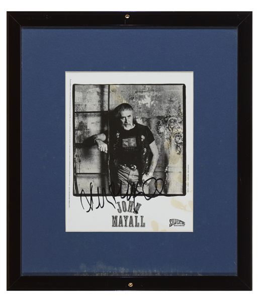 John Mayall signed photograph, 1995. at Whyte's Auctions