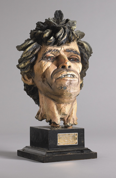 Keith Richards. Scupture by John Somerville. at Whyte's Auctions