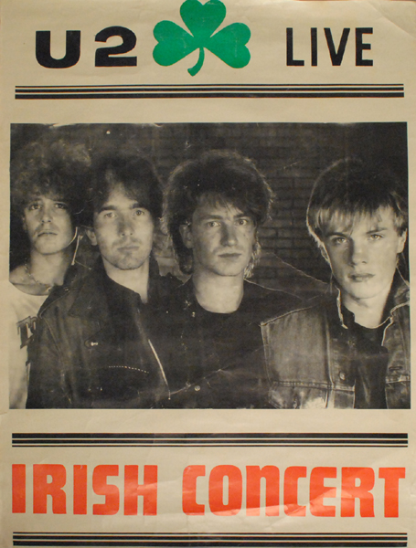 U2: 1980s U2 Irish concert poster at Whyte's Auctions