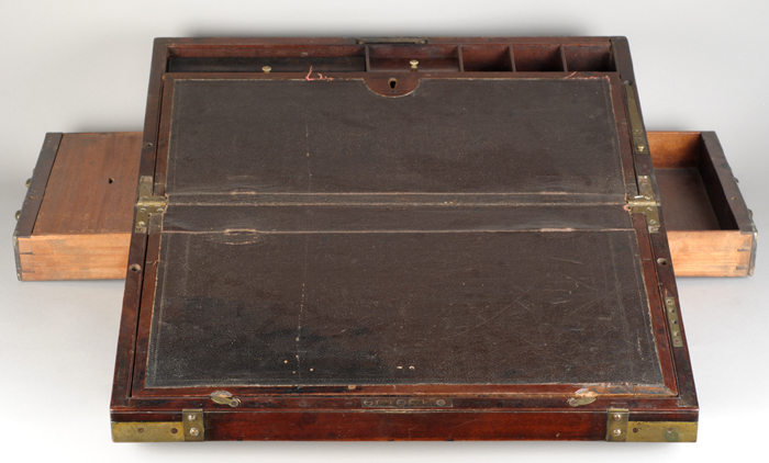 Irish surgeon's campaign writing box at Whyte's Auctions
