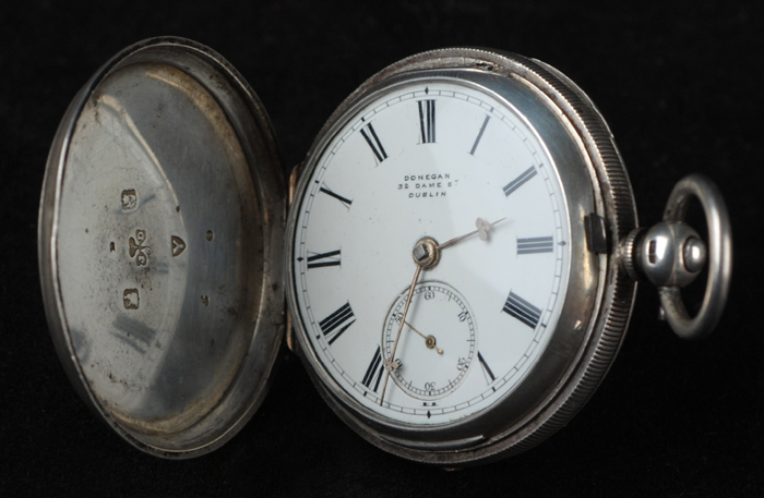 Irish silver cased pocket watch at Whyte's Auctions