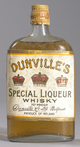 Two 6oz bottles of Dunvilles Three Crowns "Special Liqueur" Whisky at Whyte's Auctions
