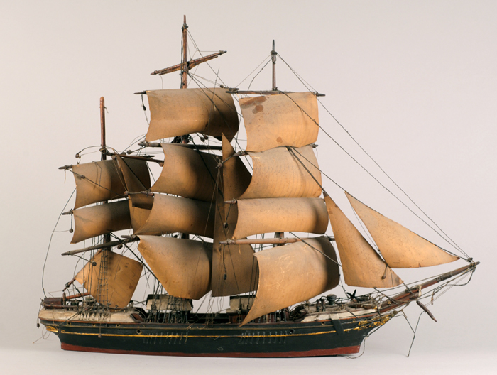 A wooden model of a "Clipper" sailing ship at Whyte's Auctions