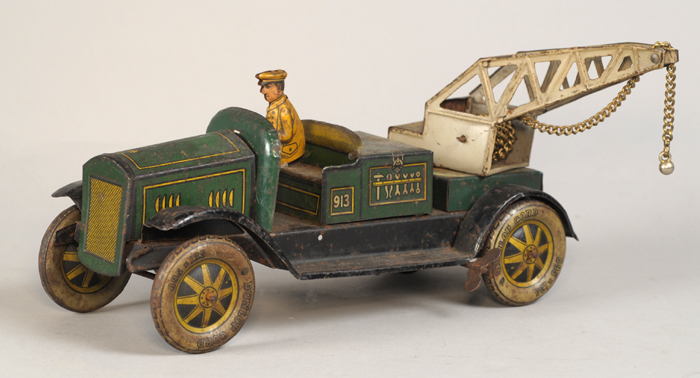 1930s Tipp & Co tinplate clockwork crane (3) at Whyte's Auctions