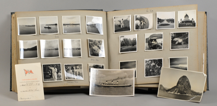 Photograph album of trip to South America by German Family prior to World War 2 on a doomed ship. at Whyte's Auctions