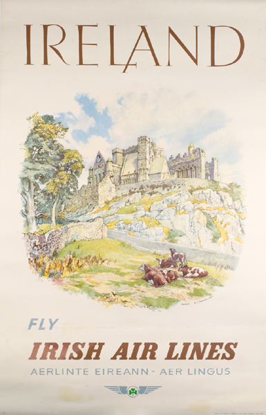 1950s Aer Lingus Poster, Rock of Cashel at Whyte's Auctions