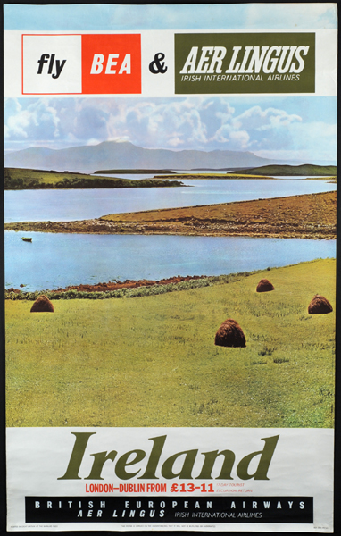 1960s Aer Lingus / BEA Travel Poster at Whyte's Auctions