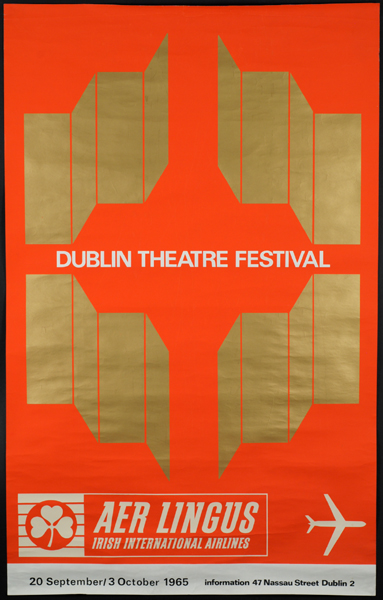 1965 Aer Lingus Dublin Theatre Festival Poster at Whyte's Auctions